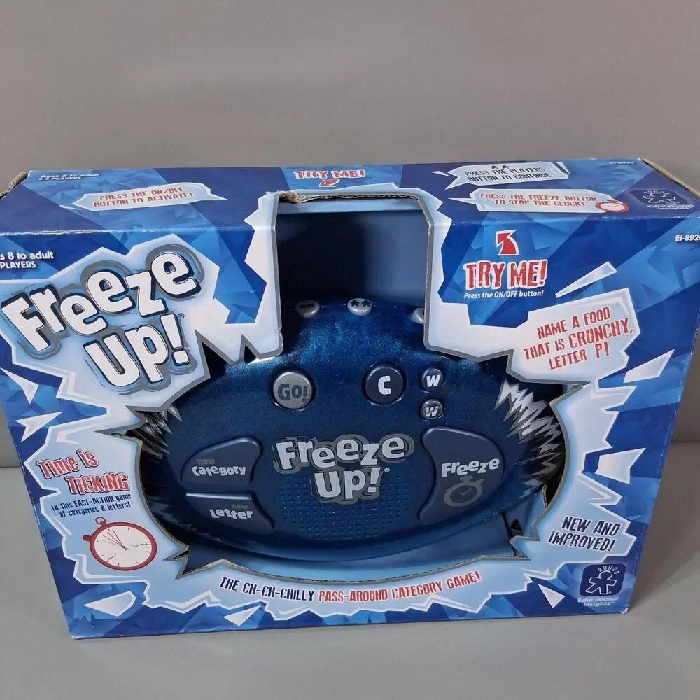 Freeze Up! Game Educational Electronic Word Game NIP Tested Works Video